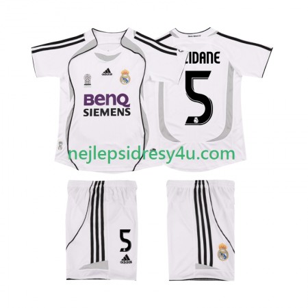 Fotbalový Dres Real Madrid ZIDANE 5 2006 2007 Retro Dětské Domácí